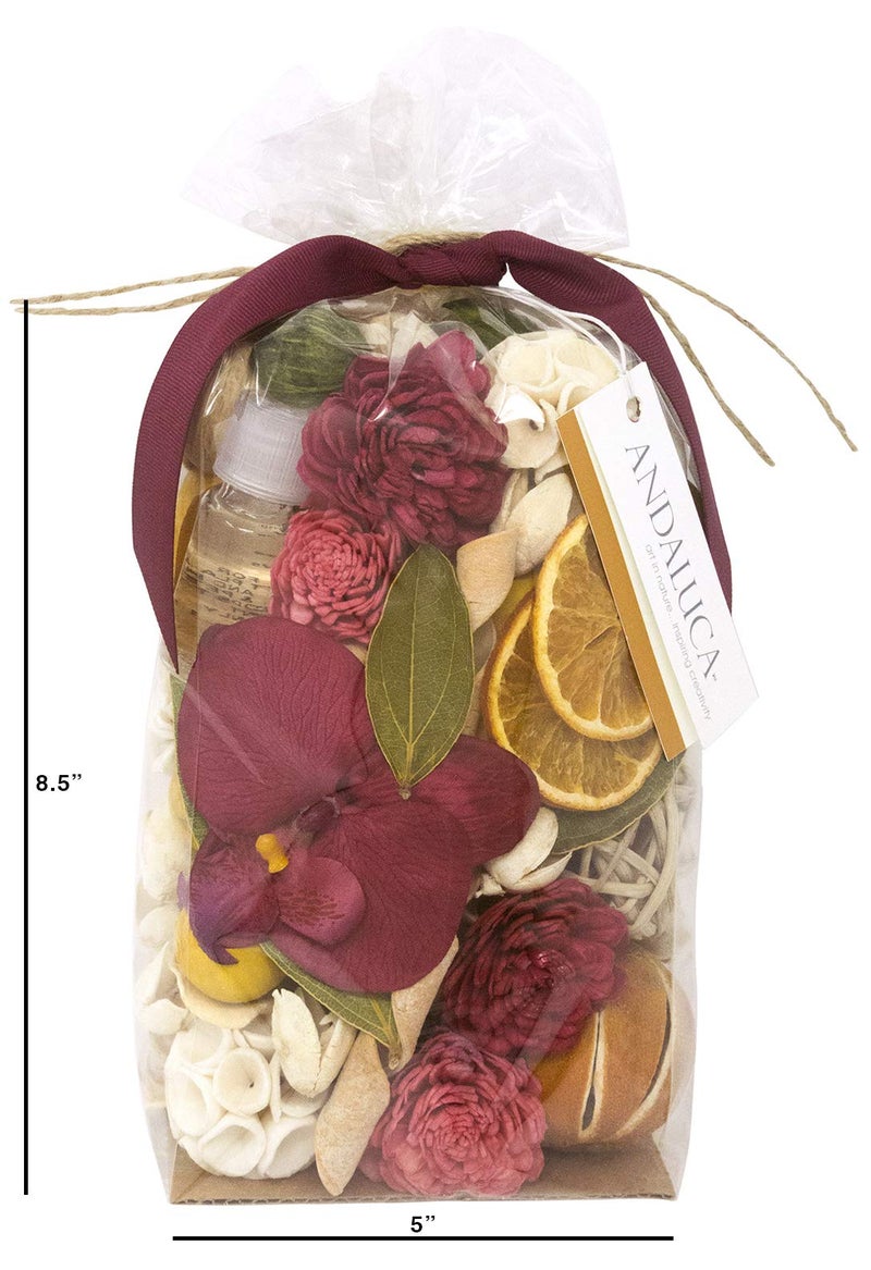 ANDALUCA Forbidden Flower Oasis Scented Potpourri | Made in California | Large 20 oz Bag + Fragrance Vial | Scents of Italian Bergamot, Plum, Jasmine, Rose and Lilac - Image 4